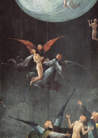 Der Aufstieg in das himmlische Paradies von Hieronymus Bosch